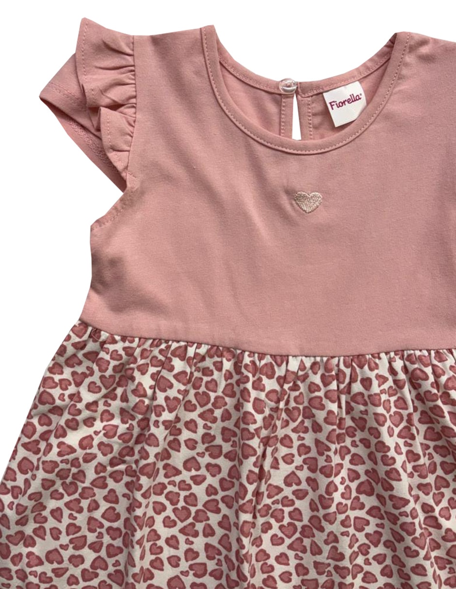 Vestido manga volantes para niña 3