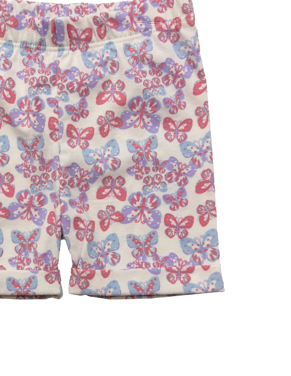 Conjunto short casual de algodón para niña 5