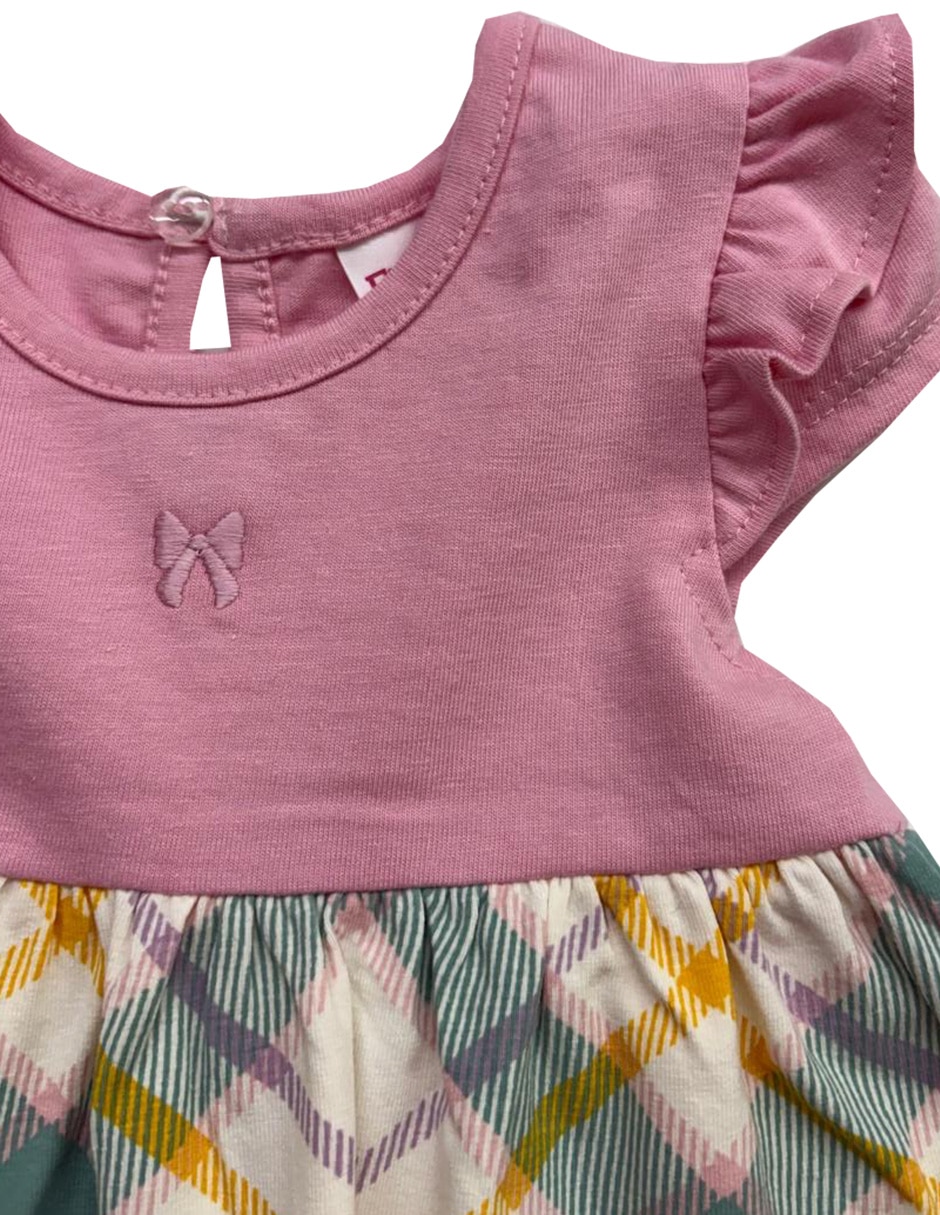 Vestido manga volantes para niña 4