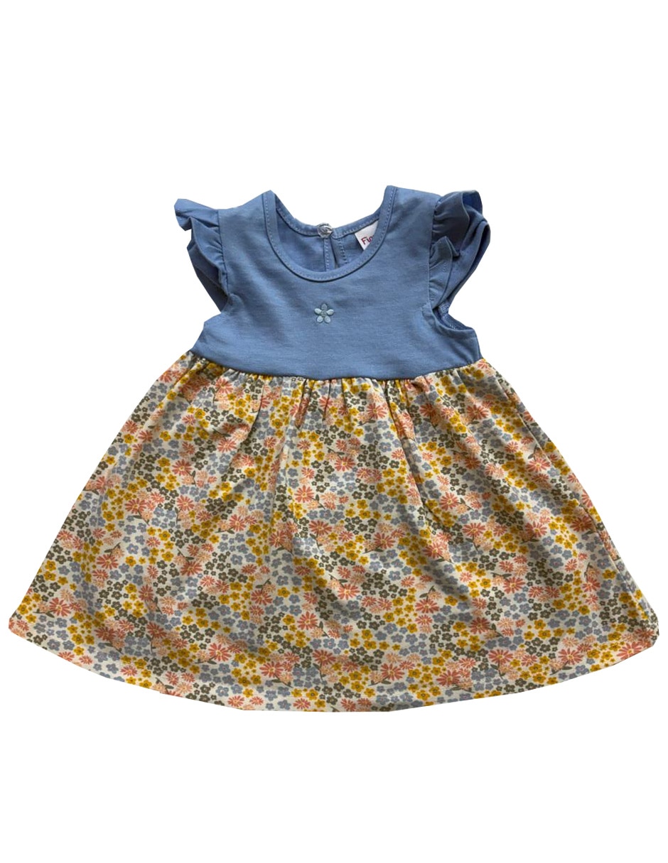 Vestido manga volantes para niña Vestido manga volantes para niña
