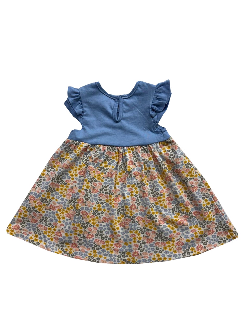 Vestido manga volantes para niña 2