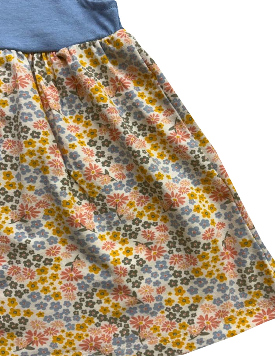 Vestido manga volantes para niña 3