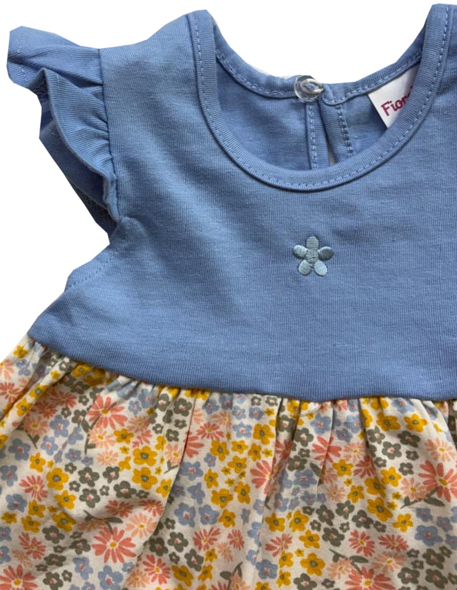 Vestido manga volantes para niña 4