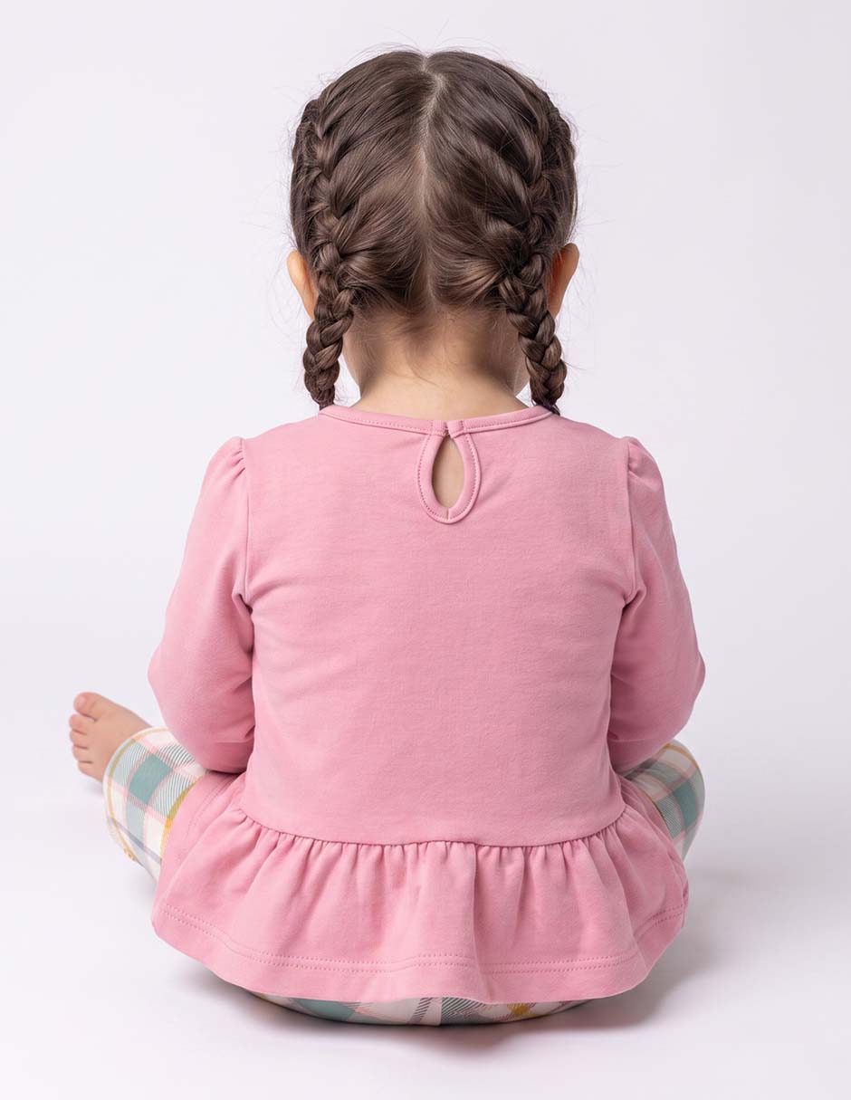Conjunto casual de algodón para niña 2