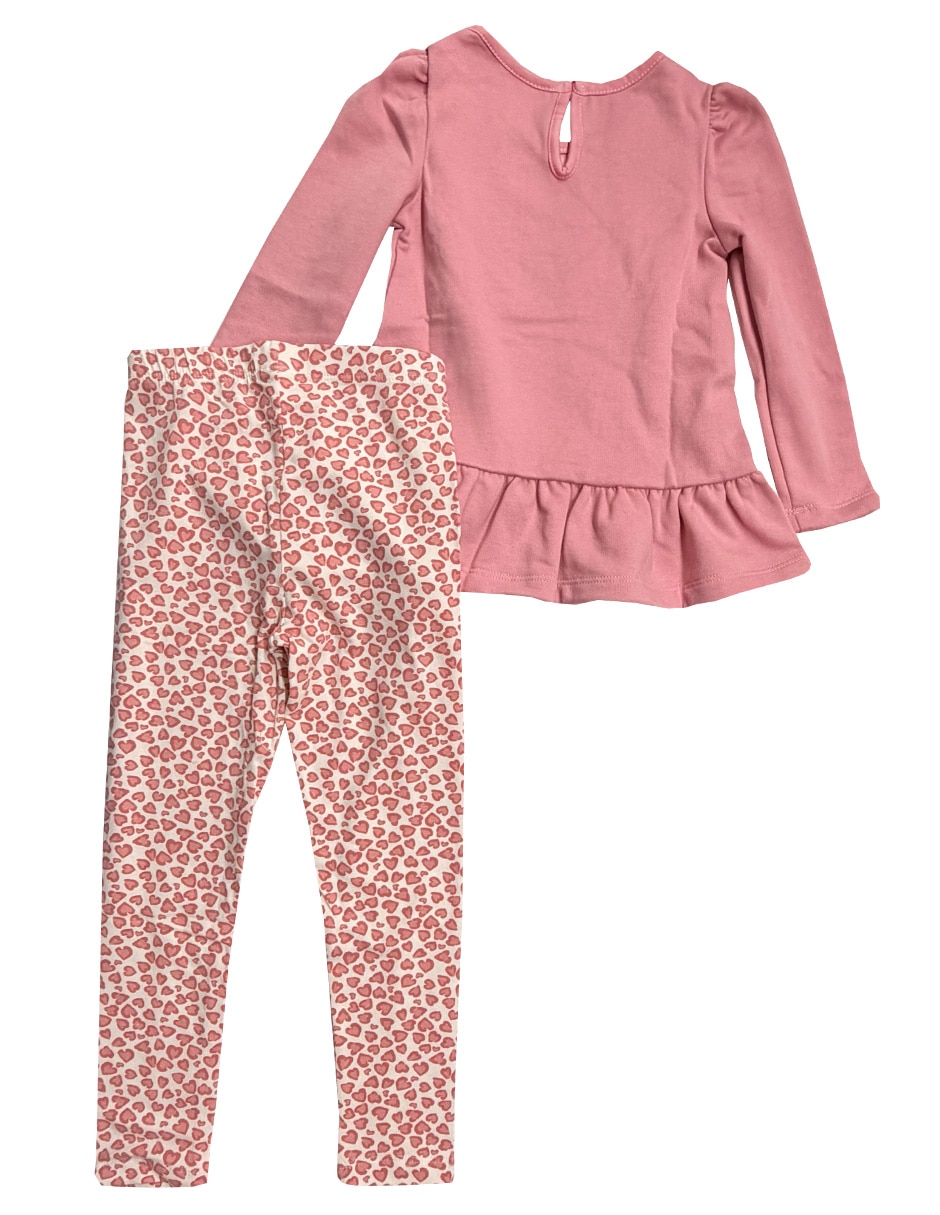 Conjunto legging casual de algodón para niña 6