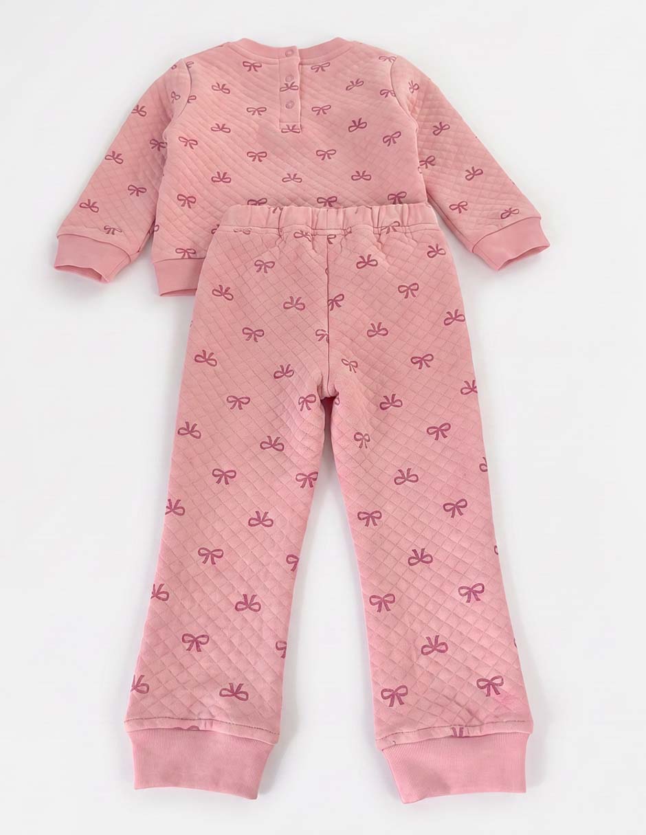 Conjunto casual de algodón para niña 4