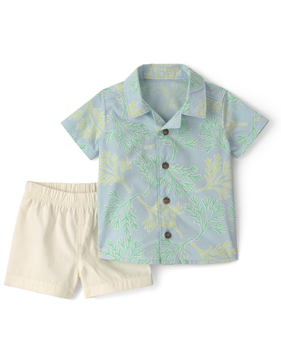Conjunto short casual carter's de algodón para niño