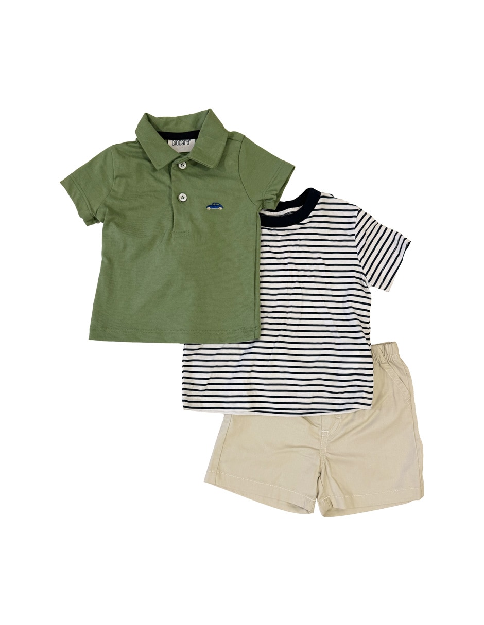 conjunto casual de algodón para niño