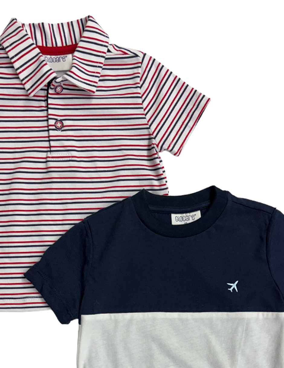 Conjunto de 3 piezas casual de algodón para niño 6