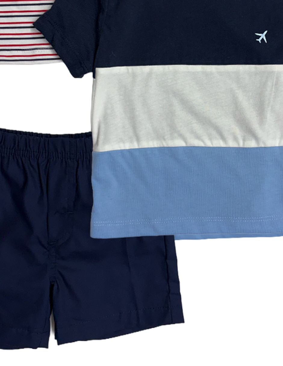 Conjunto de 3 piezas casual de algodón para niño 7
