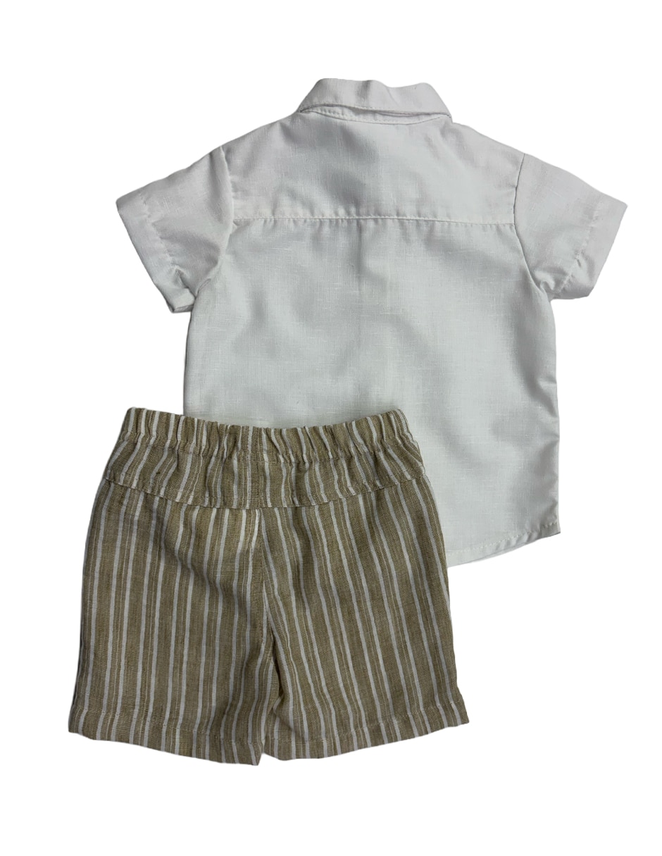 Conjunto short casual de algodón para niño 3