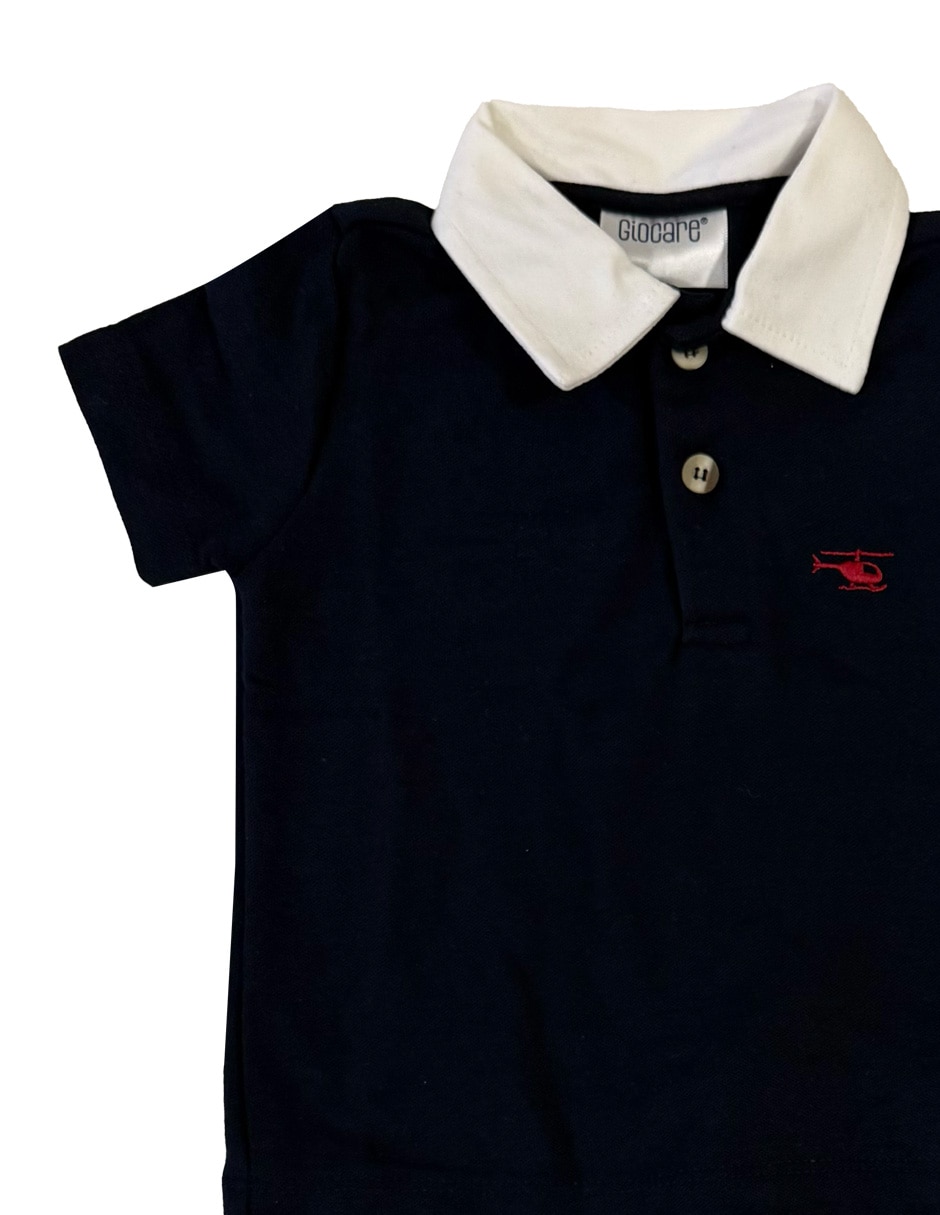 conjunto short casual de algodón para niño 4