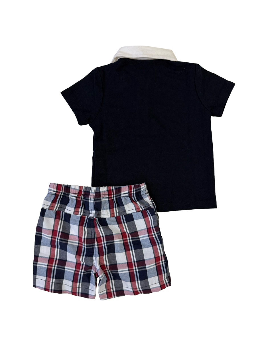 conjunto short casual de algodón para niño 6