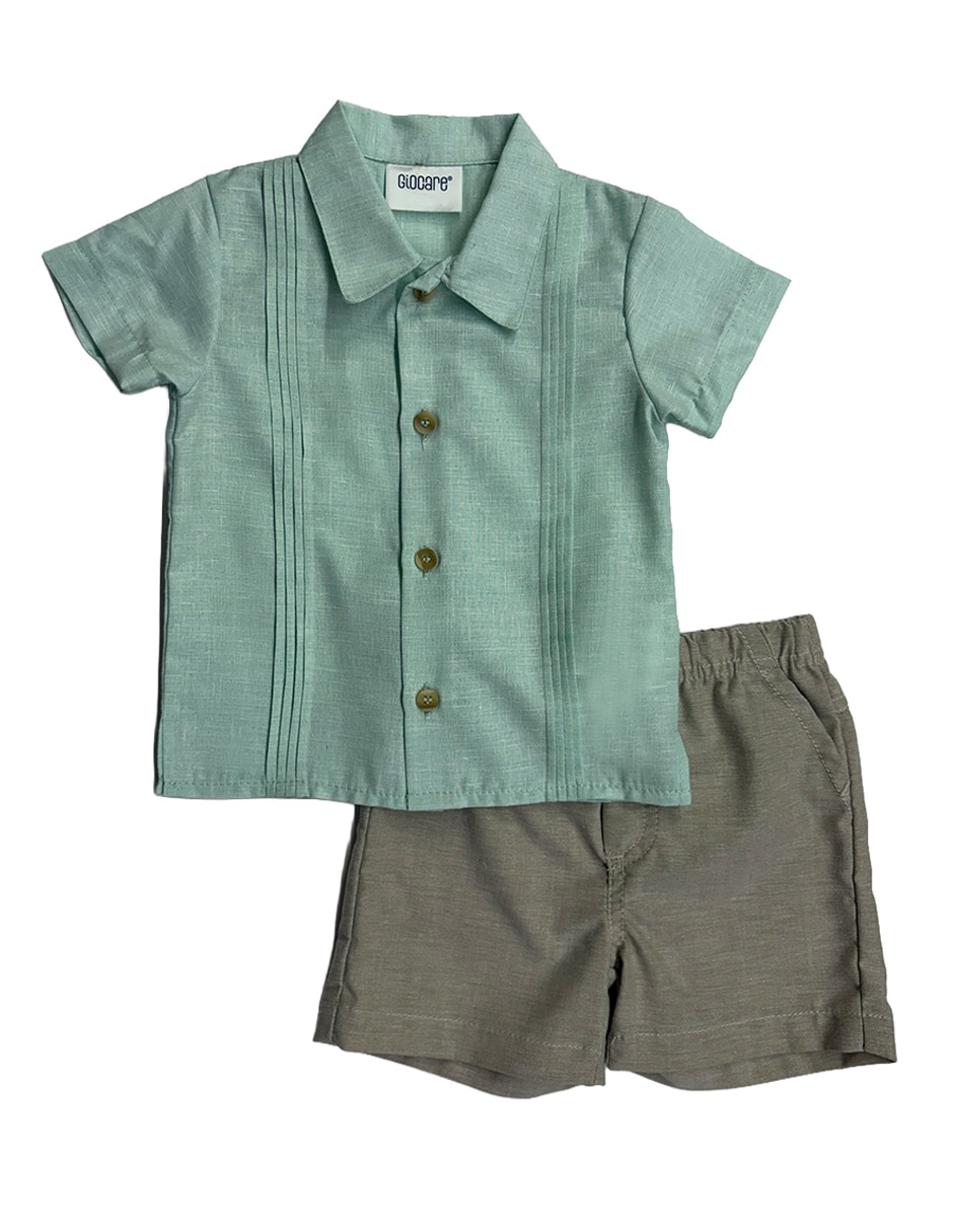 Conjunto short casual de algodón para niño Conjunto short casual de algodón para niño