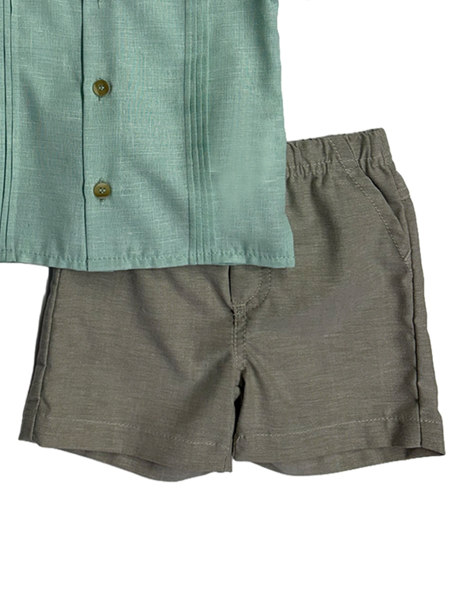 Conjunto short casual de algodón para niño 3