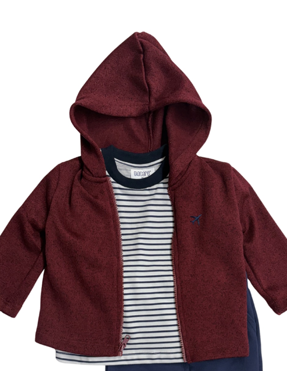 Conjunto de 3 piezas casual de algodón para niño 5
