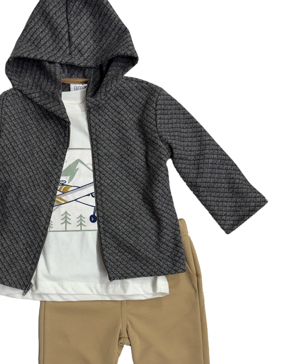 Conjunto de 3 piezas casual para niño 4