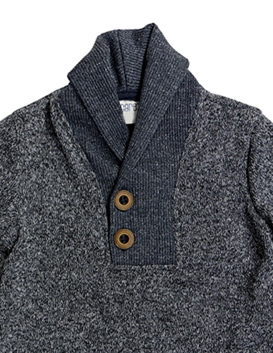 Suéter cuello a contraste para niño 2