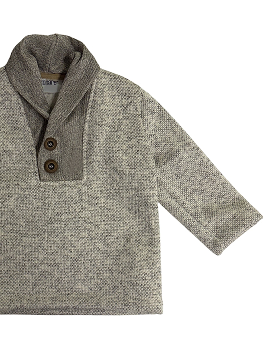 Suéter cuello a contraste para niño 3
