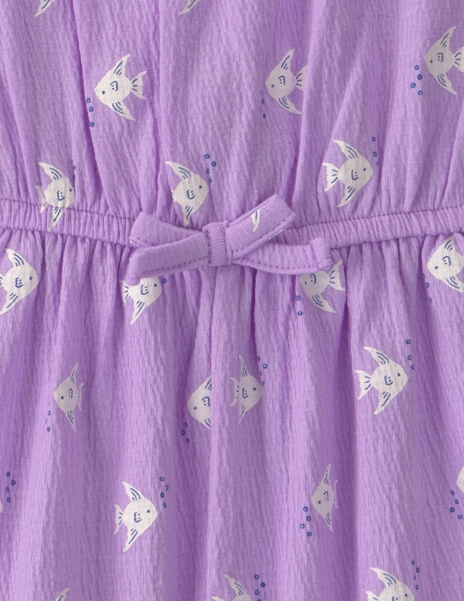 Vestido manga sin manga para niña 3