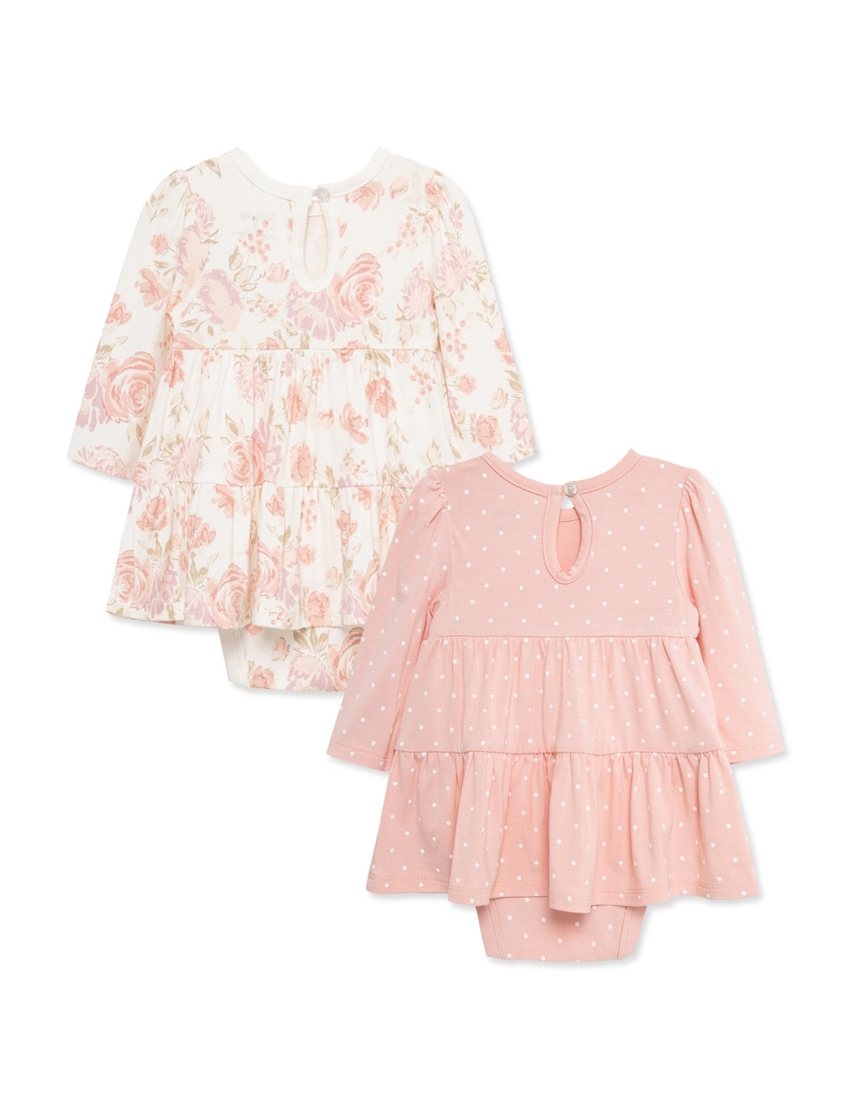 Set vestido manga larga para bebé 4