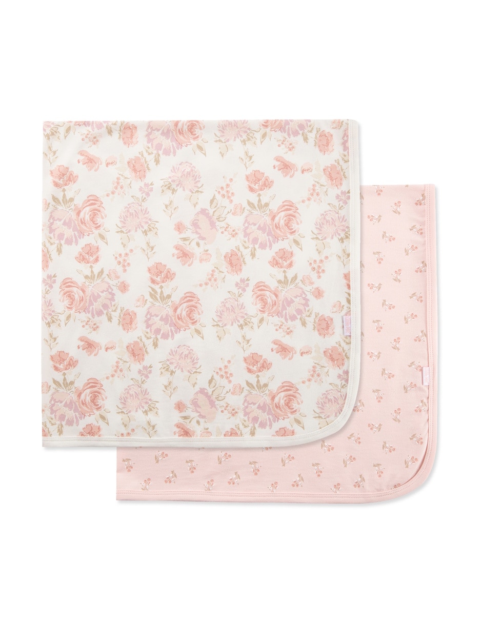 Set cobijas de tejido punto para niña Set cobijas de tejido punto para niña