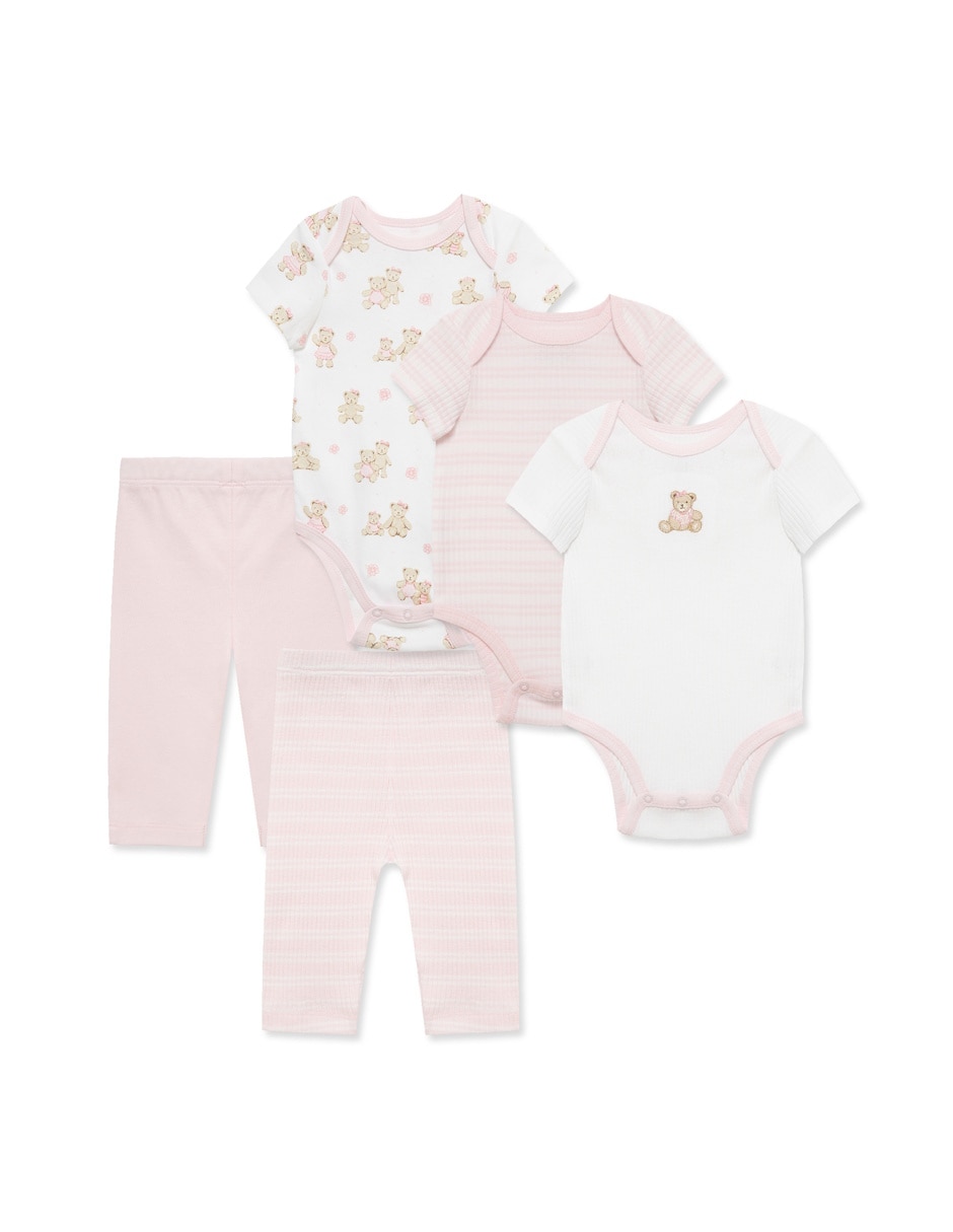 Conjunto de algodón orgánico para bebé niña Conjunto de algodón orgánico para bebé niña