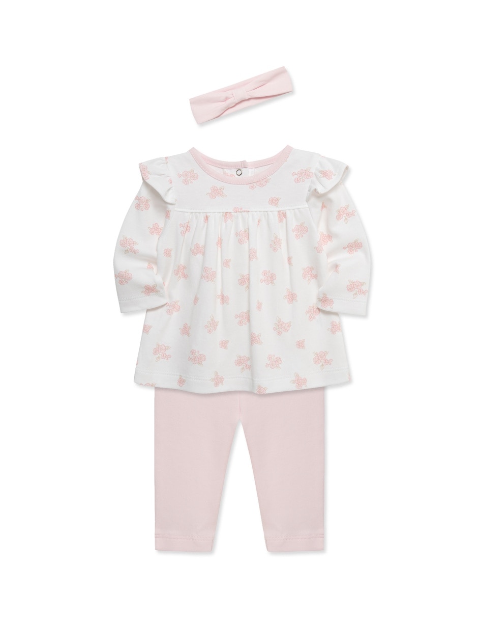 Conjunto de algodón orgánico para bebé niña 5