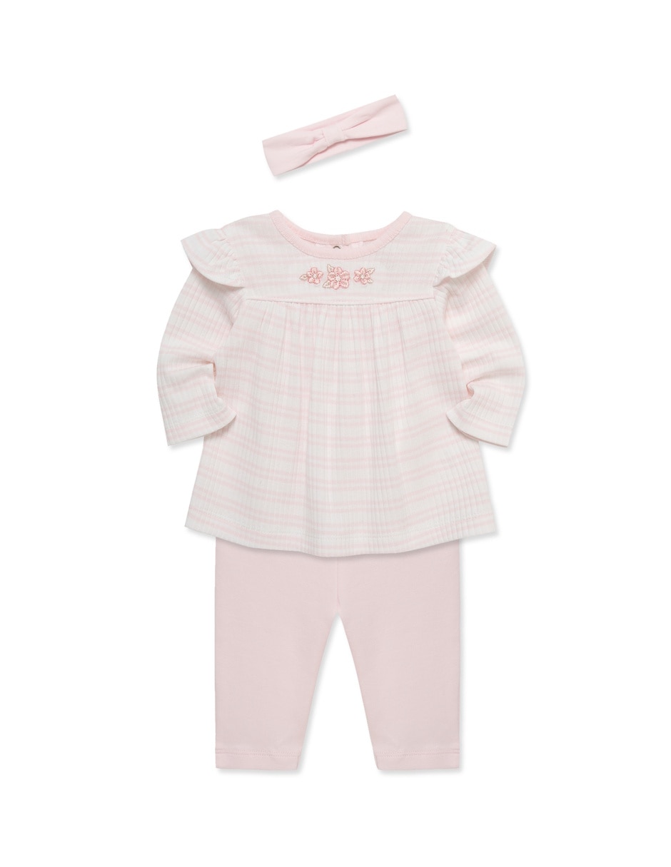 Conjunto de algodón orgánico para bebé niña 7