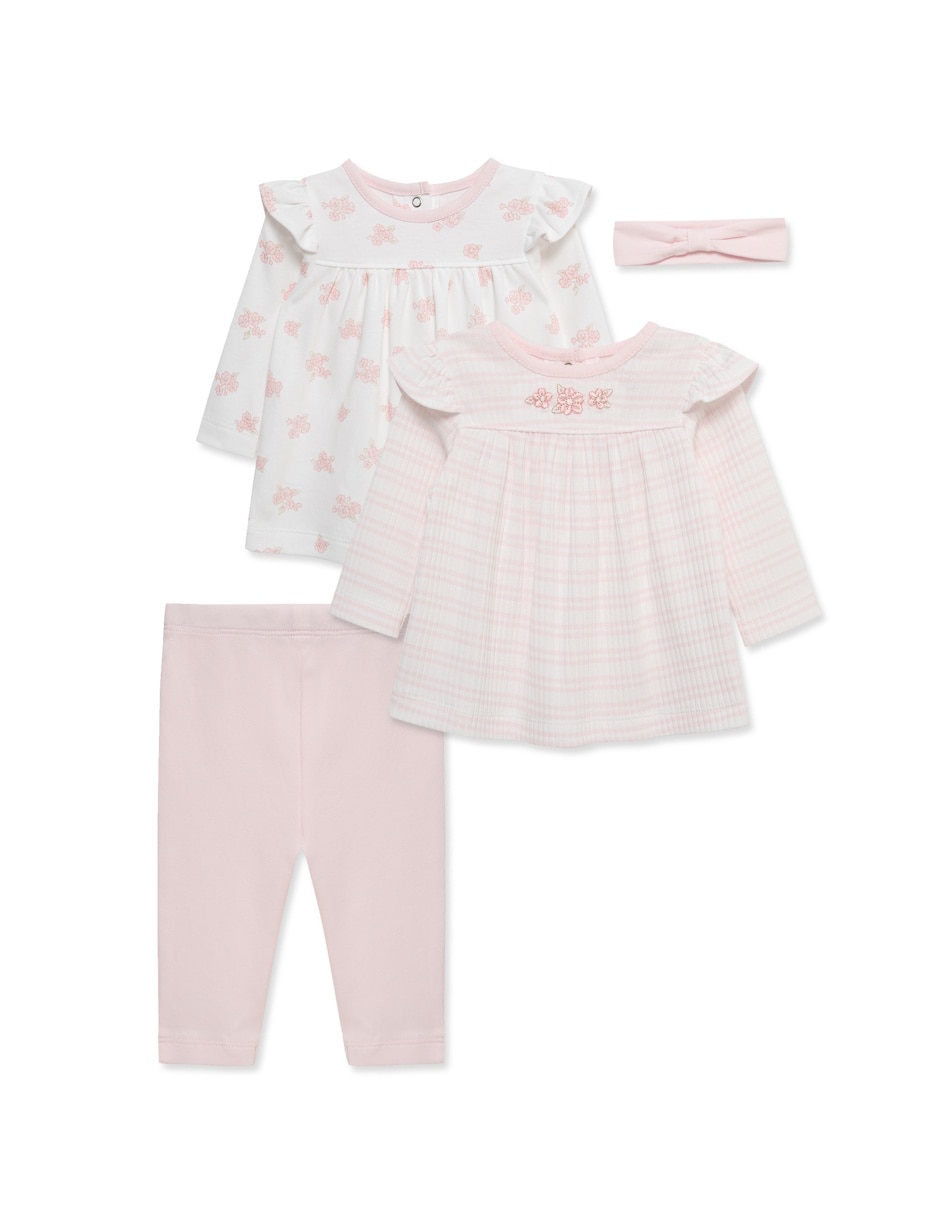Conjunto de algodón orgánico para bebé niña