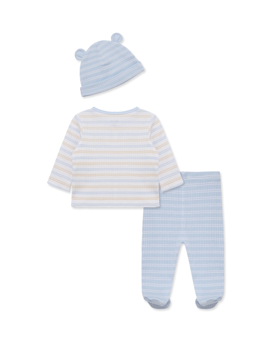Conjunto de algodón orgánico para bebé niño 4