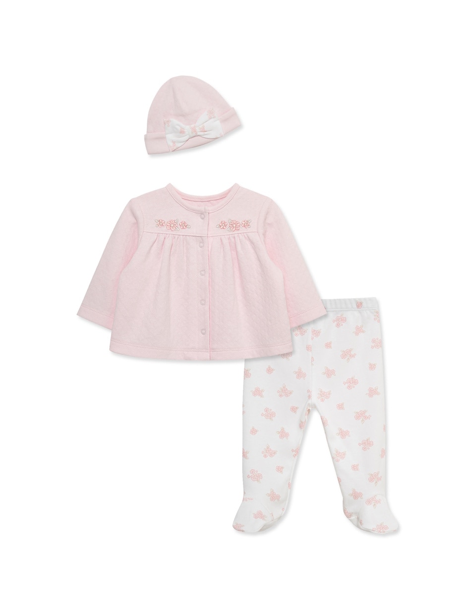 Conjunto de algodón orgánico para bebé niña Conjunto de algodón orgánico para bebé niña