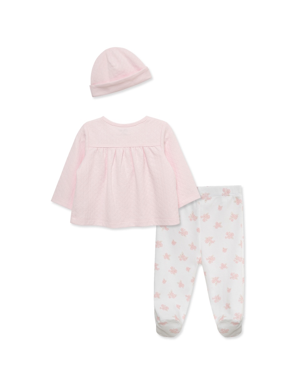 Conjunto de algodón orgánico para bebé niña 4