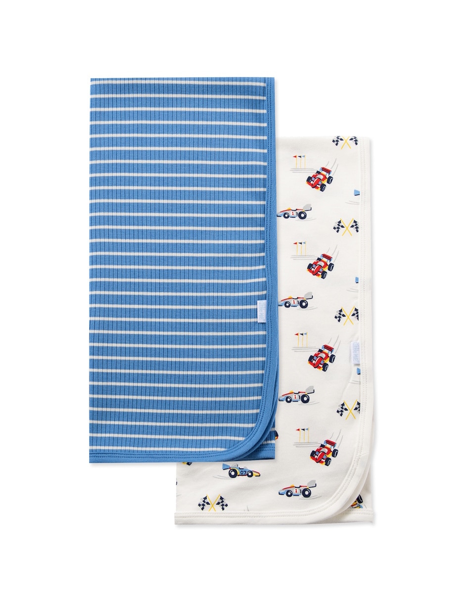 Set cobijas de tejido punto para niño 4