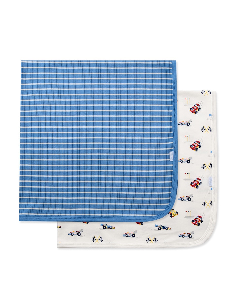Set cobijas de tejido punto para niño