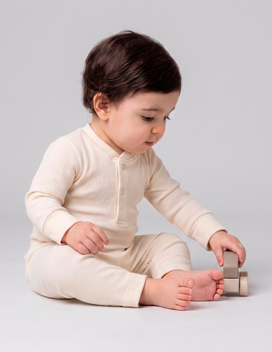 Conjunto Casual BABY BÁSICOS de Algodón y elastano para Bebé Niño Conjunto Casual BABY BÁSICOS de Algodón y elastano para Bebé Niño