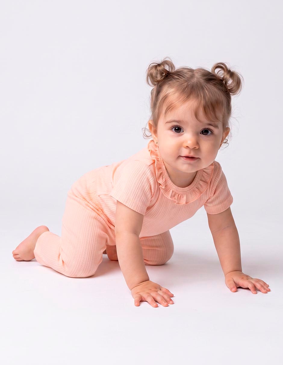 Conjunto Casual BABY BÁSICOS de Algodón y poliamida para Bebé Niña