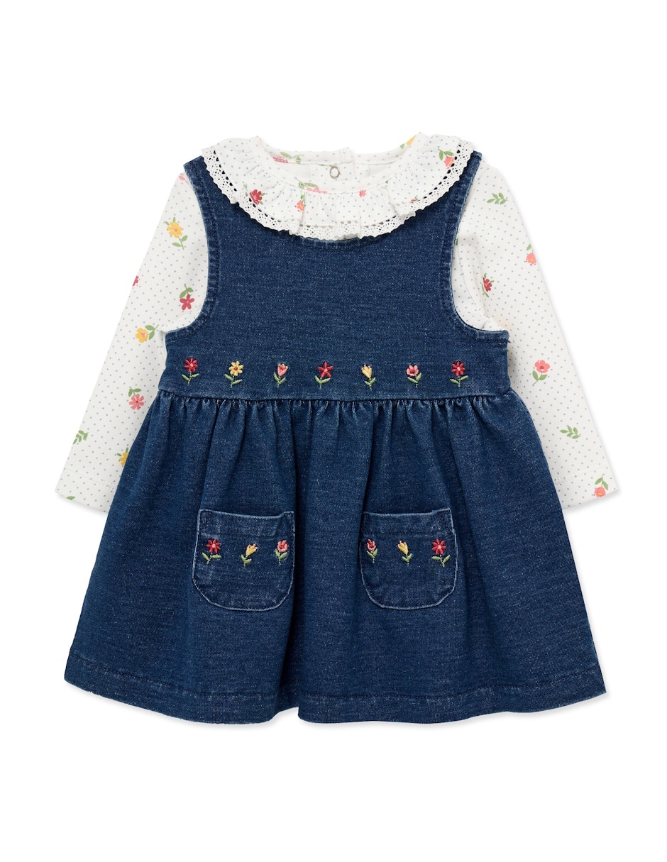 Set vestido manga regular para niña 2