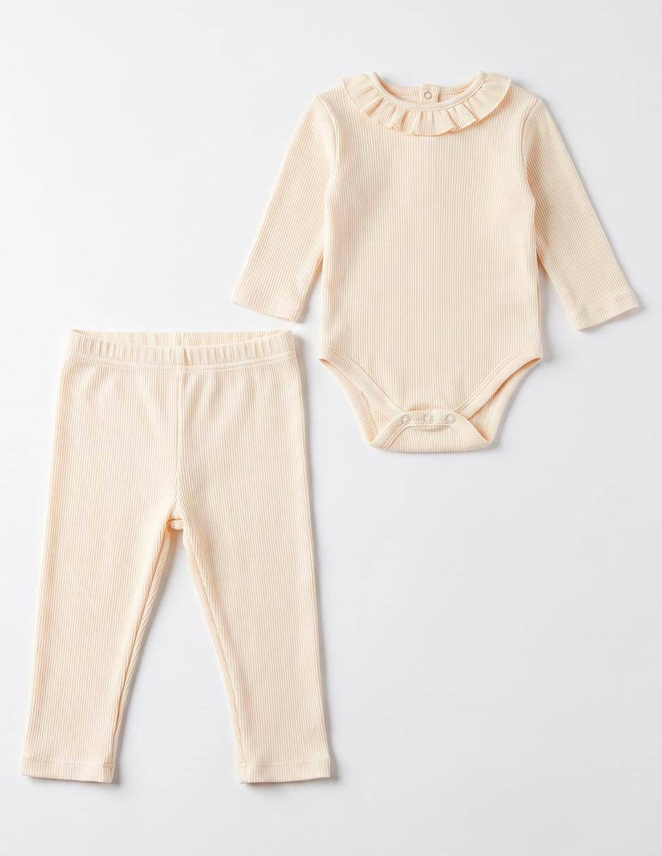 Conjunto Casual BABY BÁSICOS de Algodón y elastano para Bebé Niña 2