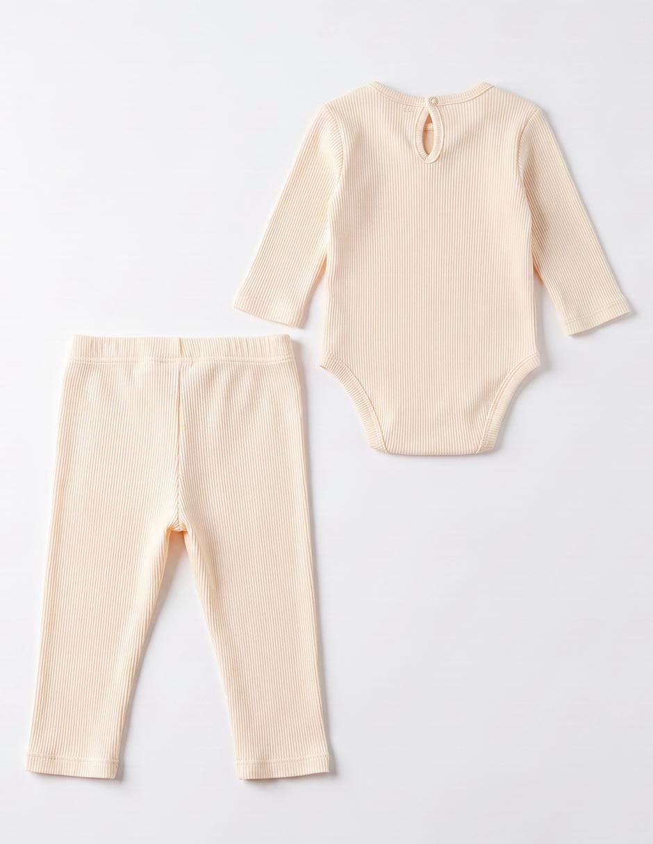 Conjunto Casual BABY BÁSICOS de Algodón y elastano para Bebé Niña 3