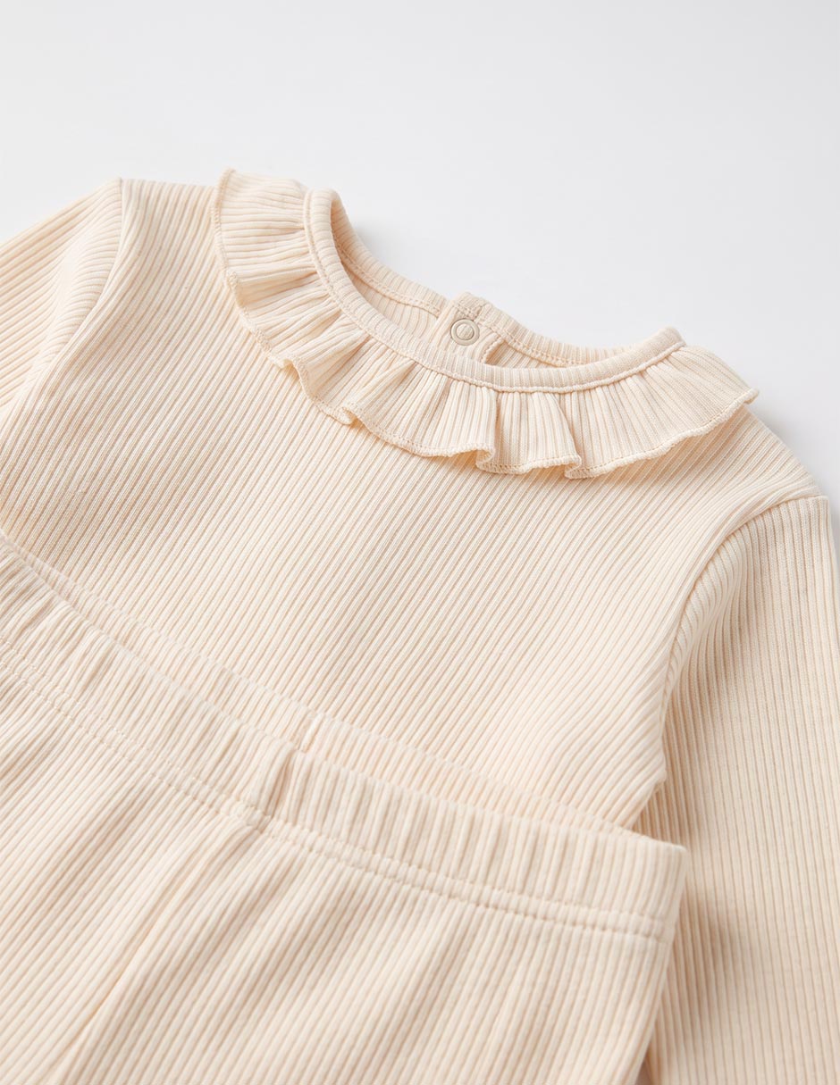 Conjunto Casual BABY BÁSICOS de Algodón y elastano para Bebé Niña 4