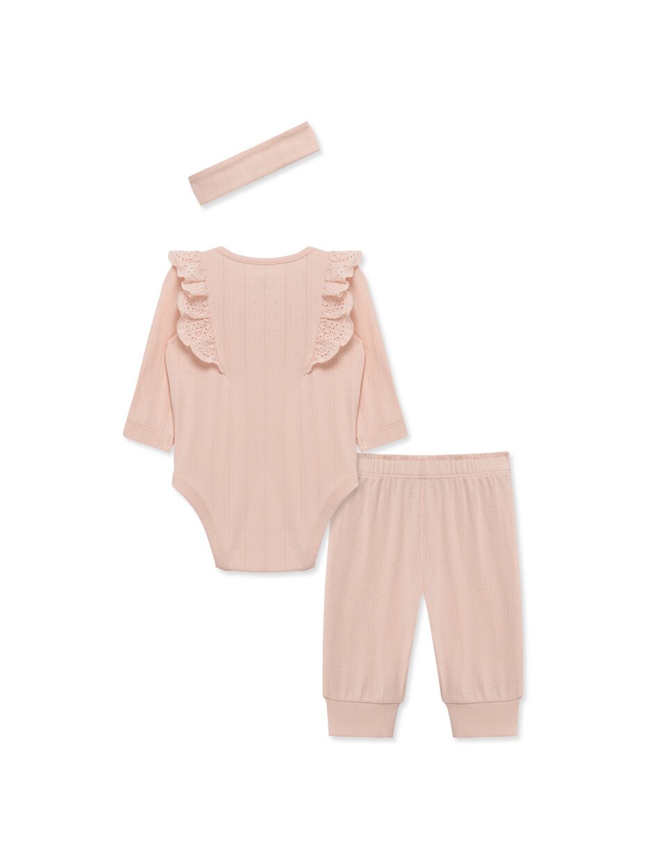 Conjunto casual de algodón para bebé niña 3