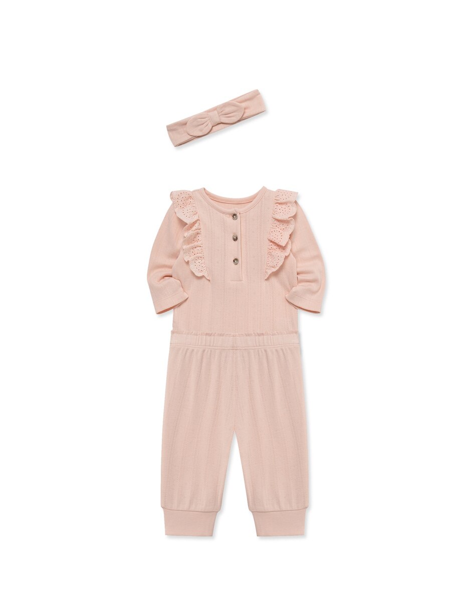 Conjunto casual de algodón para bebé niña 2