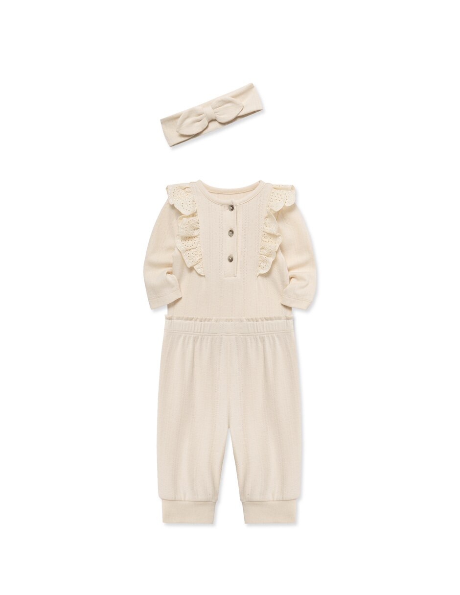 Conjunto casual de algodón para bebé niña 4
