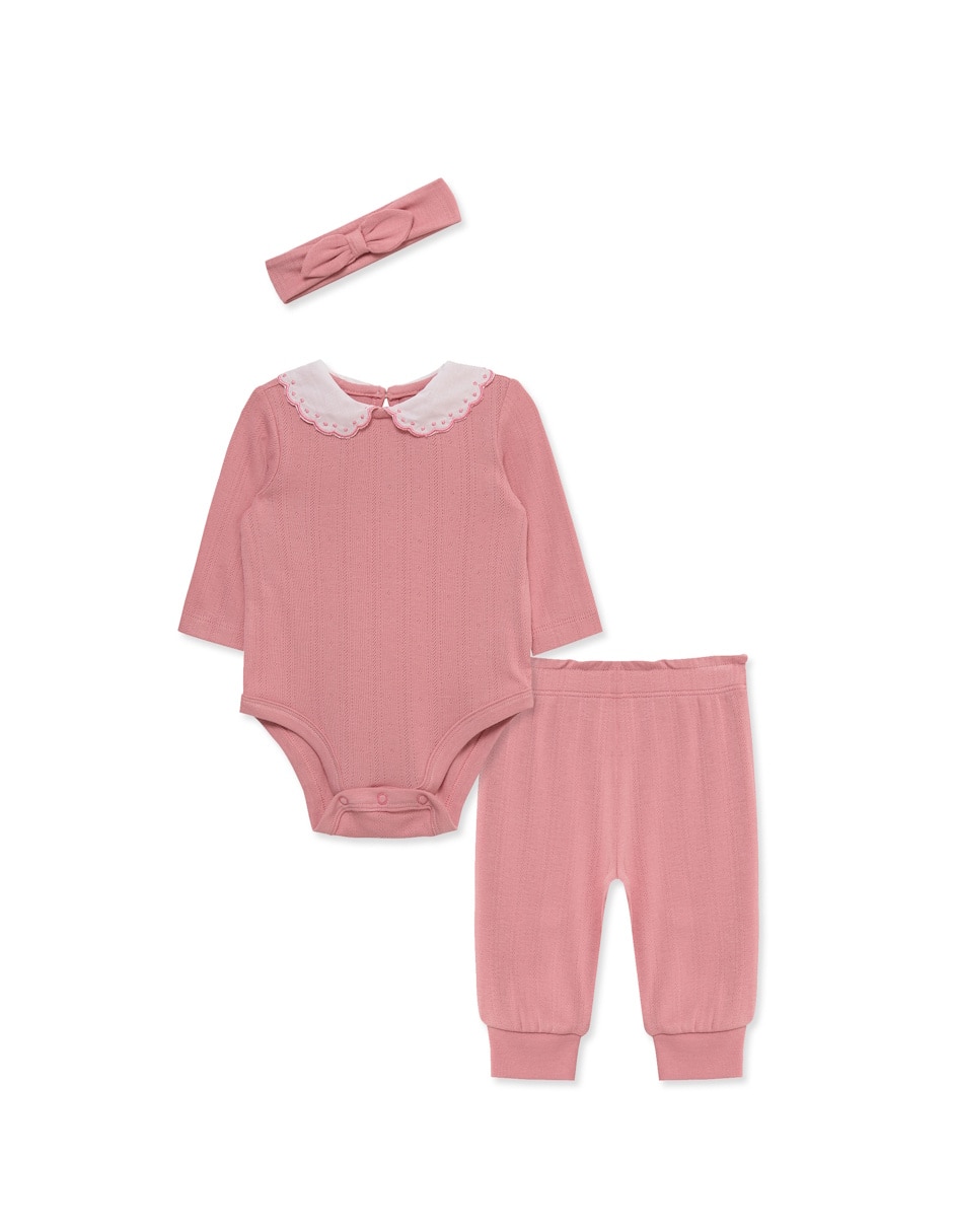 Conjunto casual de algodón para bebé niña
