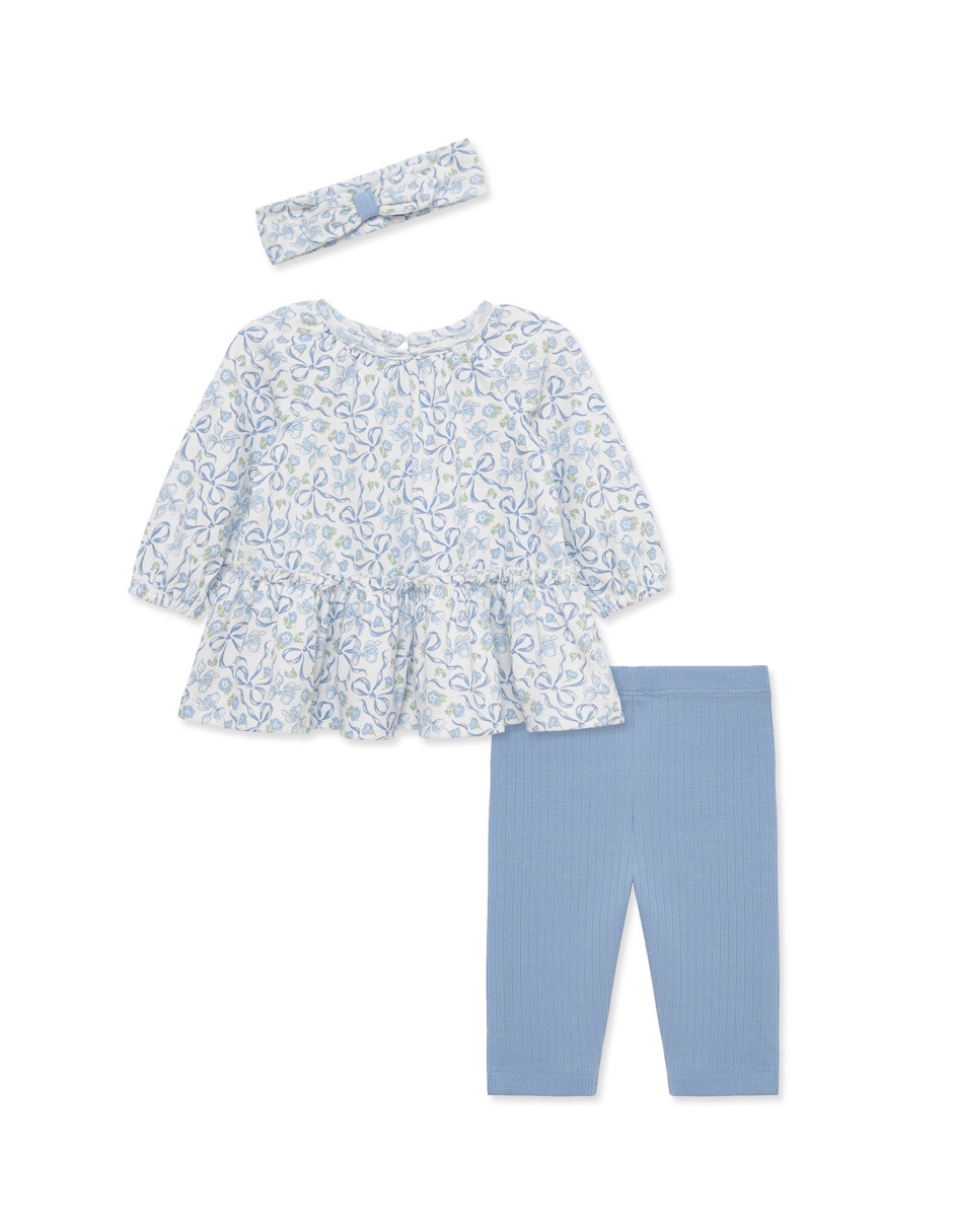 Conjunto casual de algodón para bebé niña
