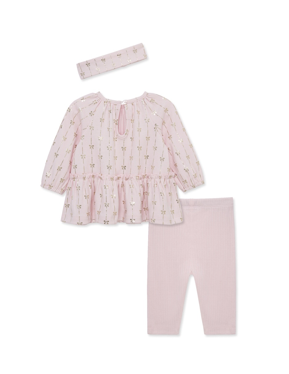 Conjunto casual de algodón para bebe niña 3