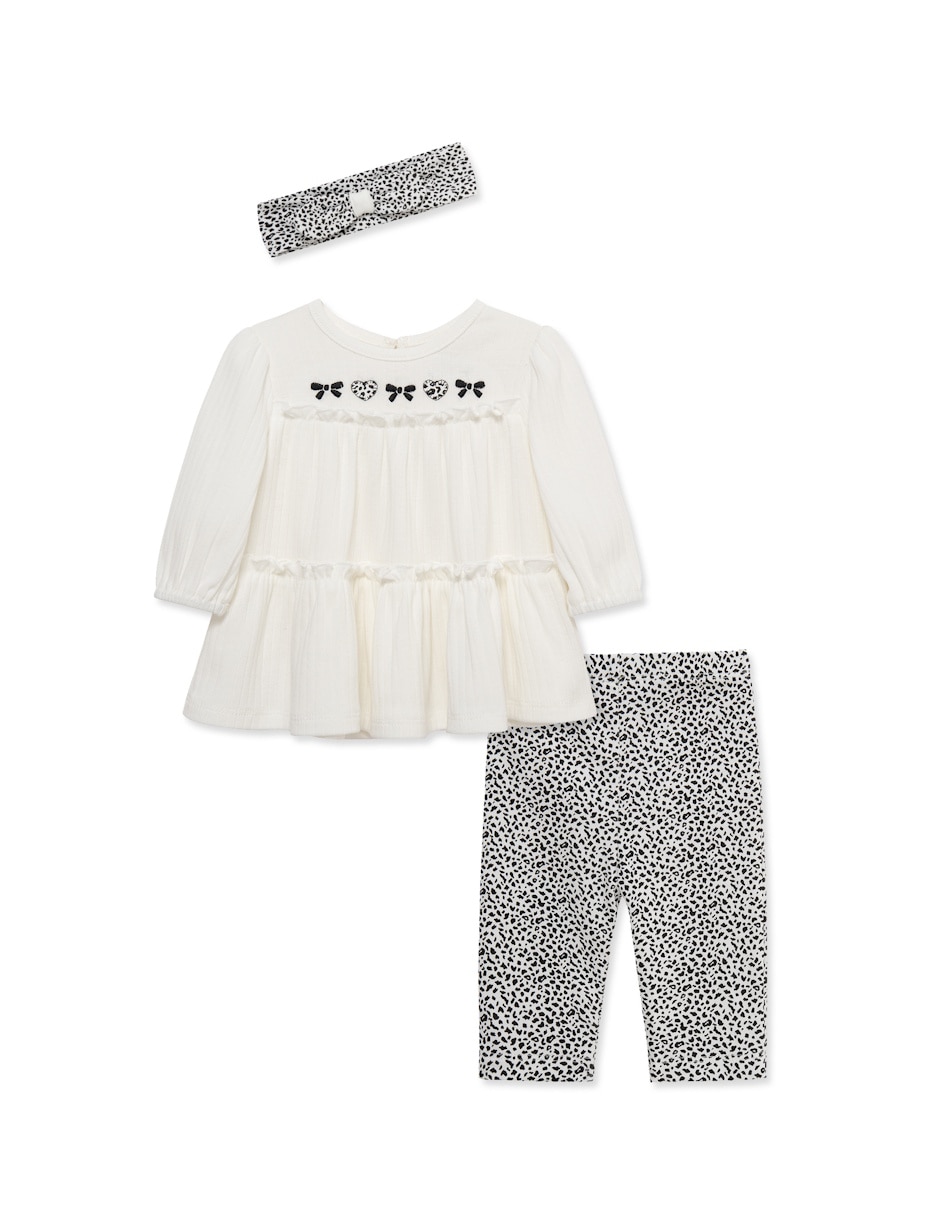 Conjunto casual de algodón para bebé niña