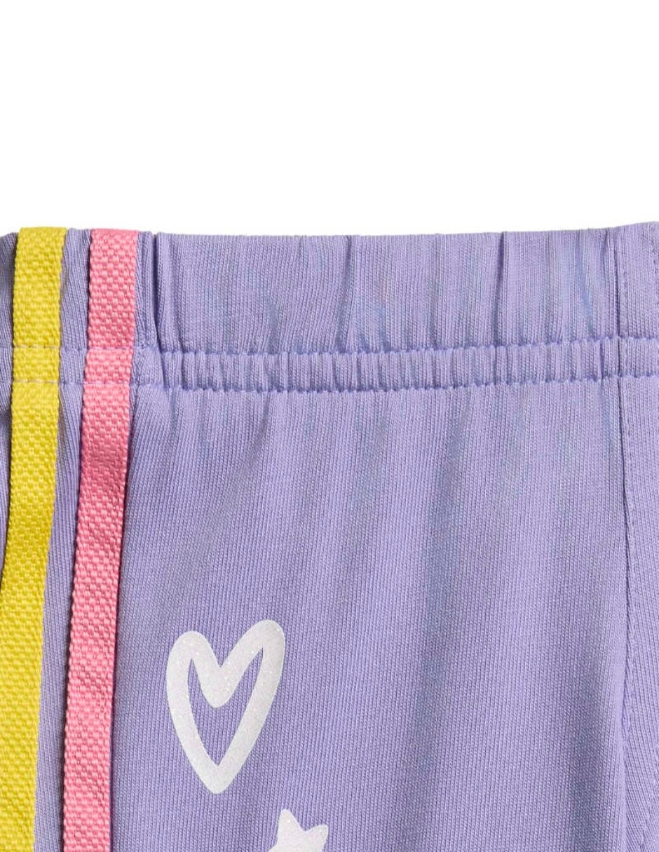 Conjunto deportivo shorts tee para bebé niña 5