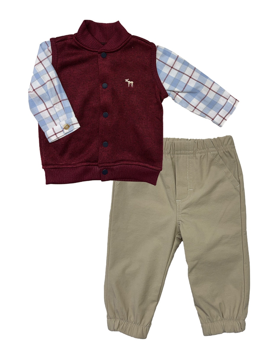 Conjunto casual de algodón para bebé niño Conjunto casual de algodón para bebé niño